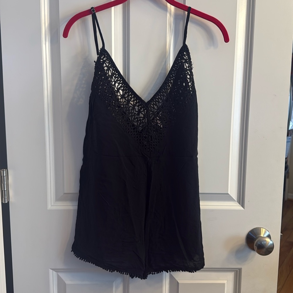 Women’s swim cover up, black, size Small